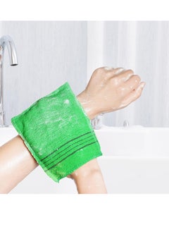 obmwang obmwang 6 Pieces Korean Exfoliating Mitts and Washcloth Set, Asian Exfoliating Bath Washcloth and Korean Long Exfoliating Washcloth Towels Back Scrubber for Women Men Shower Washing Exfoliating  - Image 3