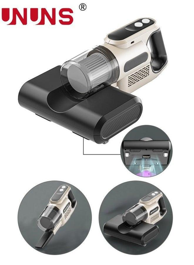 UNUNS Bed UV Vacuum Cleaner, Dust Mite Cleaner 12KPa Handheld Deep Mattress High-Frequency Double Beat Suitable for Bedding, Sofa, Other Fabric Surfaces - Image 1