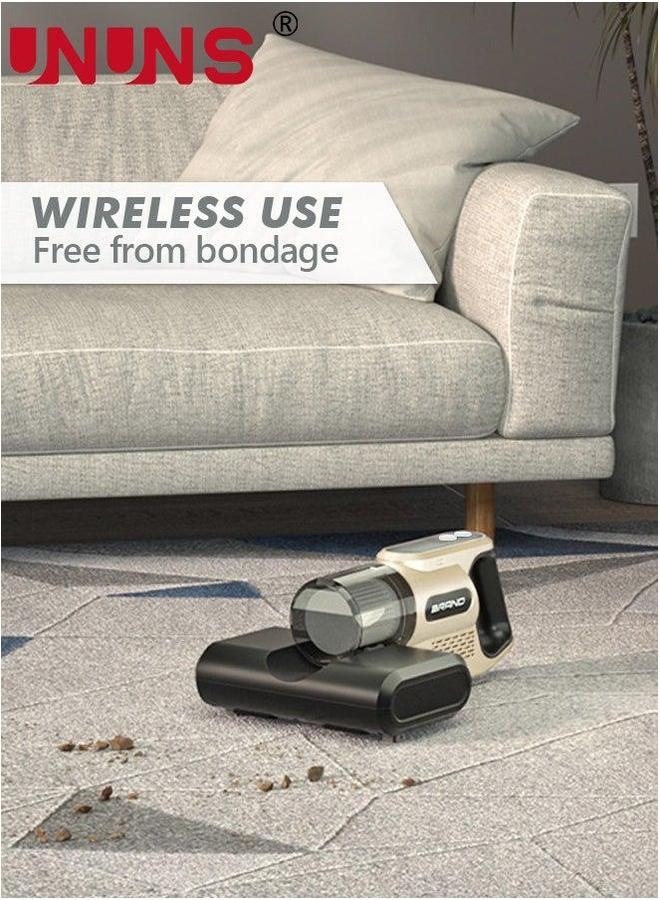 UNUNS Bed UV Vacuum Cleaner, Dust Mite Cleaner 12KPa Handheld Deep Mattress High-Frequency Double Beat Suitable for Bedding, Sofa, Other Fabric Surfaces - Image 4