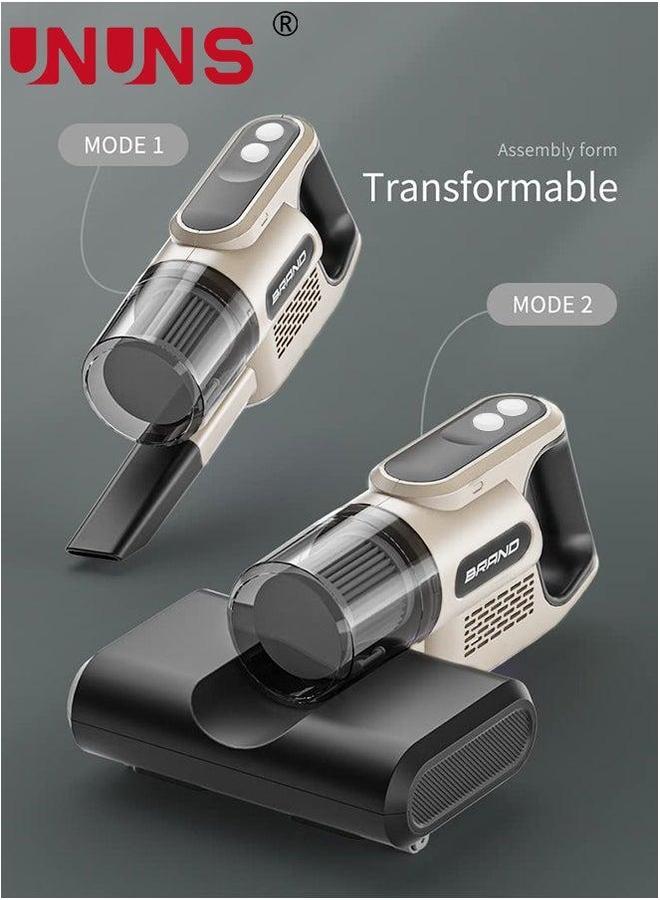 UNUNS Bed UV Vacuum Cleaner, Dust Mite Cleaner 12KPa Handheld Deep Mattress High-Frequency Double Beat Suitable for Bedding, Sofa, Other Fabric Surfaces - Image 2