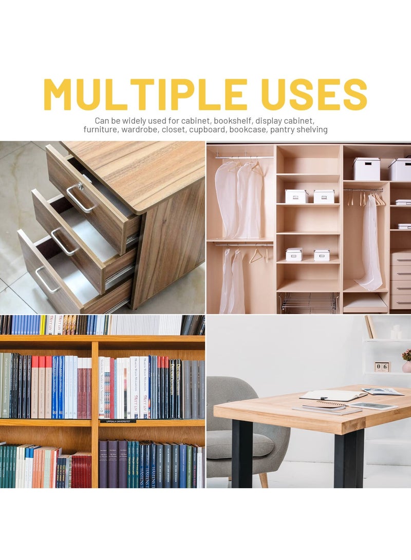 SANMUGEED 12pcs L Brackets 50×50mm Stainless Steel 90 Degree Shaped Angle Corner Bracket with 80 Stainless Screws for Fixing Wood Furniture Tables Chairs Door Window Bookshelves etc - Image 4