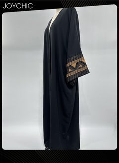 Joychic Women Muslim Prayer Clothes Long Sleeve Embroidered Fashion Outdoor Abaya Robe  - Image 3