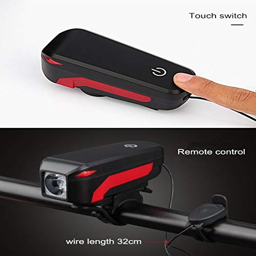 SHIVEXIM USB Rechargeable Bicycle Light Waterproof Quick Release Bike Front Light Speaker Touch Switch Bicycle Light LED Front Light - Image 5