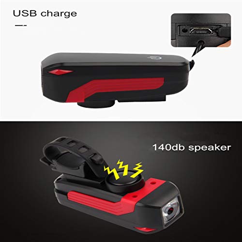 SHIVEXIM USB Rechargeable Bicycle Light Waterproof Quick Release Bike Front Light Speaker Touch Switch Bicycle Light LED Front Light - Image 4