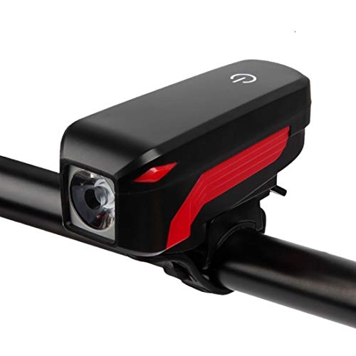 SHIVEXIM USB Rechargeable Bicycle Light Waterproof Quick Release Bike Front Light Speaker Touch Switch Bicycle Light LED Front Light - Image 1