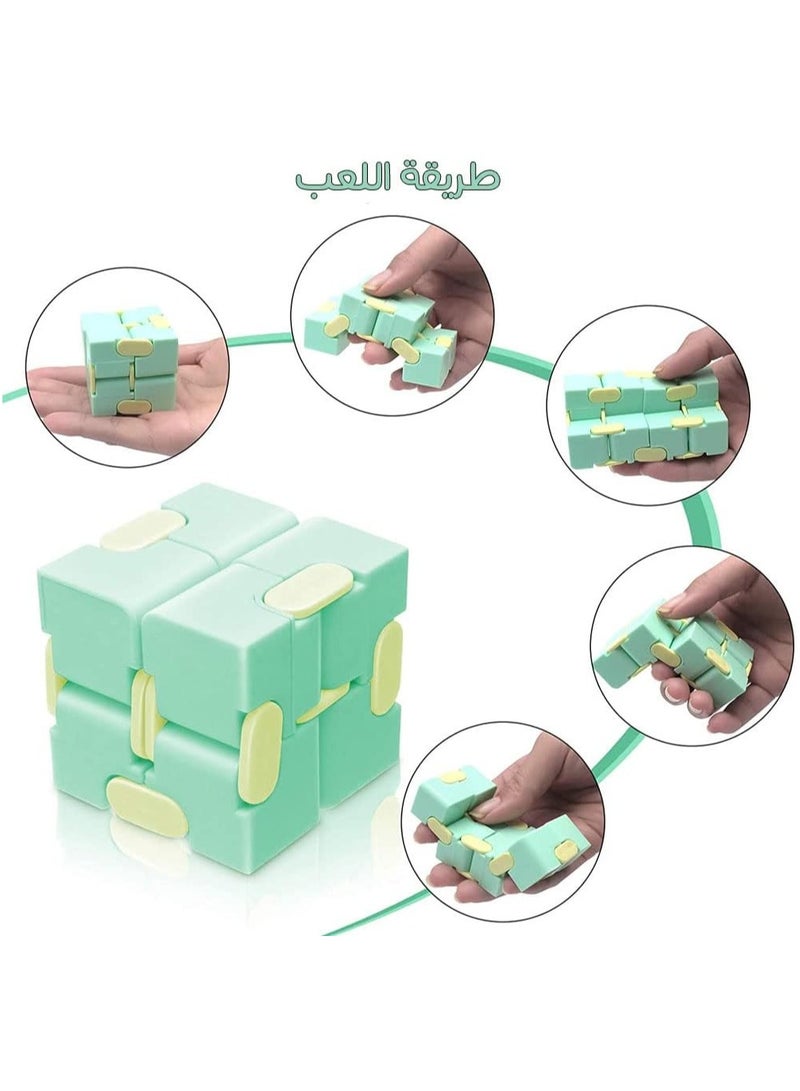 نقوة لعبة مكعبات فيدجيت انفينيتي لتخفيف التوتر والقلق للكبار والأطفال 6 قطع - Image 2