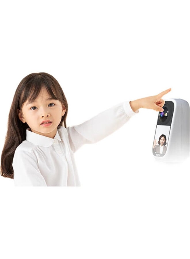 Jooan Indoor Surveillance Camera With Screen, High-Definition Two-Way Video Call, Remote Monitoring Via Smartphone, 360-Degree Coverage, Night Vision, Panoramic View, Voice And Video Communication - Image 1