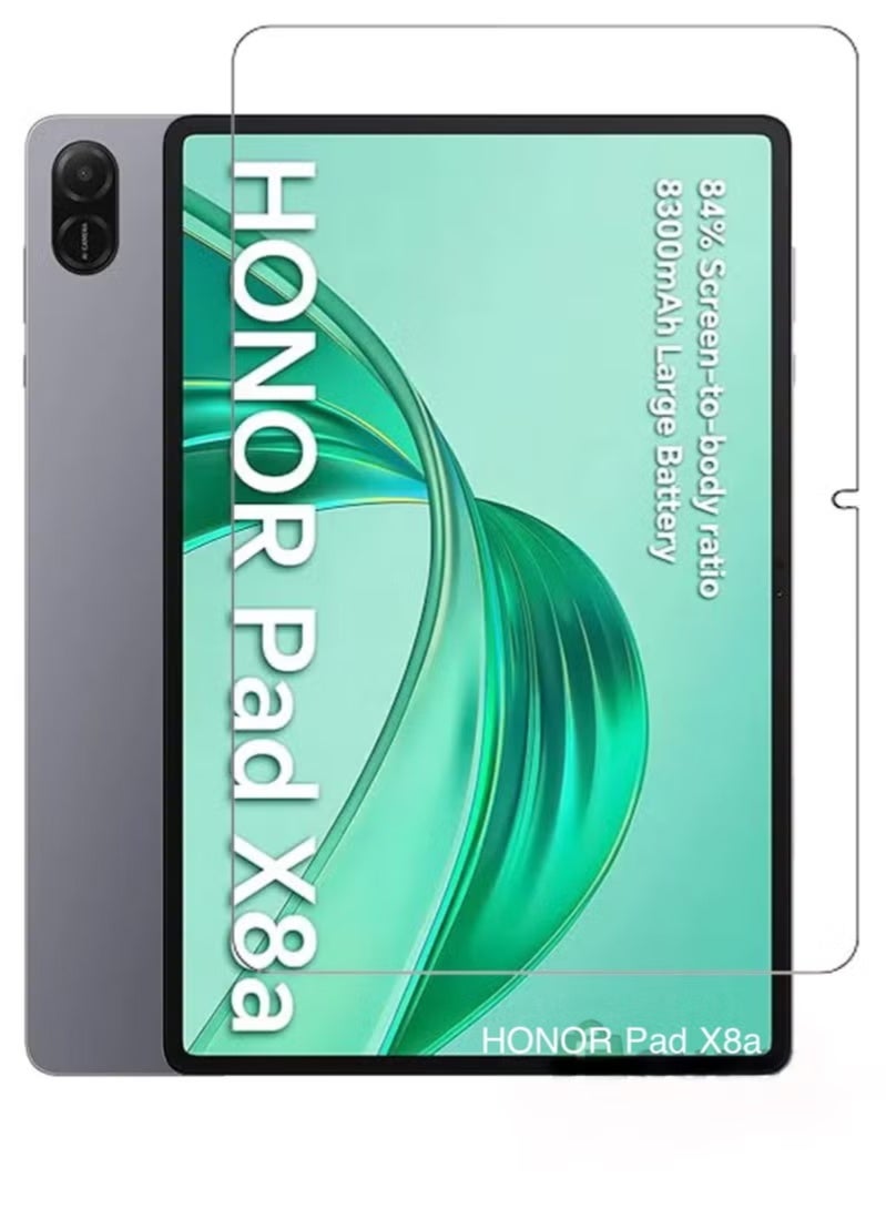 For Honor Pad X8a Tempered Glass Screen Protector, Ultra-Clear 9H Hardness, Anti-Scratch, Fingerprint-Resistant, Bubble-Free Installation - Image 1