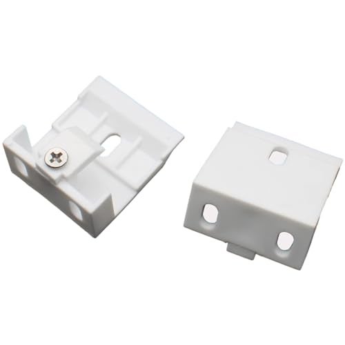 OZXNO Venetian Blinds Bracket 4pcs White Plastic Headrail Support Bracket Clip Wide Beam Folding Blinds Support Frame(41 X 35.5 X 17 mm) - Image 2
