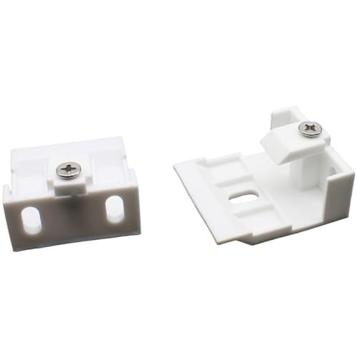 OZXNO Venetian Blinds Bracket 4pcs White Plastic Headrail Support Bracket Clip Wide Beam Folding Blinds Support Frame(41 X 35.5 X 17 mm) - Image 4