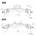 MEUS RACING Capra 19 Portal Axles Kit with Isokinetic 3Section CVDs and Ackerman Steering Structure for Axial Capra 19 4X4 and DIY SCX10 SCX10 II Upgrades Parts Black 4WS - Image 4