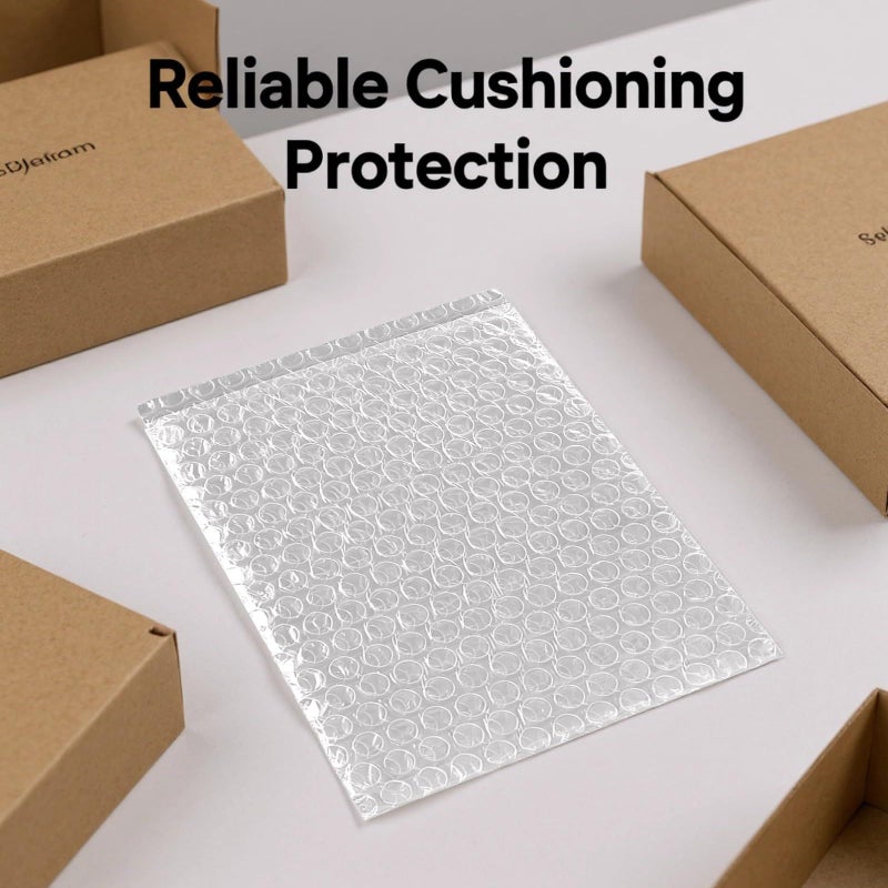 100 Clear Bubble Wrap Bags 7.9x9.8 in Double Wall Thickening Shipping Pouch - Image 4