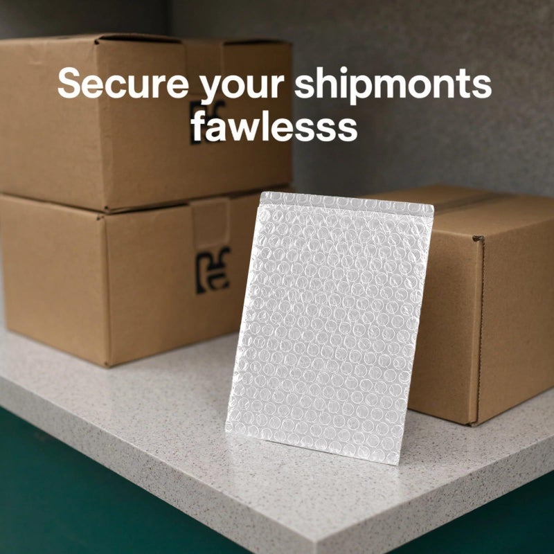 100 Clear Bubble Wrap Bags 7.9x9.8 in Double Wall Thickening Shipping Pouch - Image 5