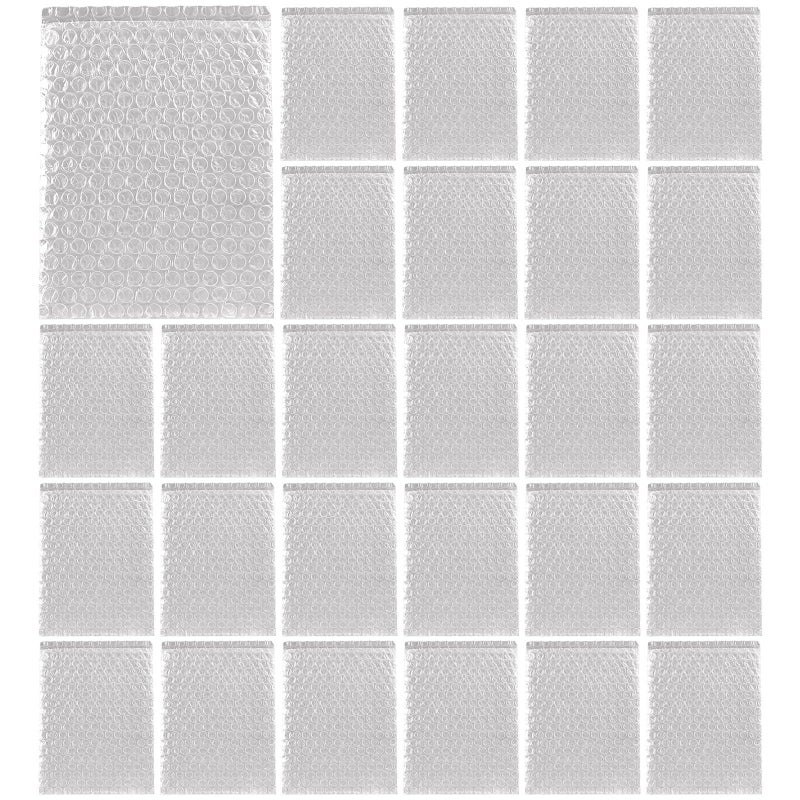 100 Clear Bubble Wrap Bags 7.9x9.8 in Double Wall Thickening Shipping Pouch - Image 2