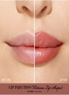 Too FacedCosmetics Too Faced Lip Injection Extreme Lip Shaper Plumping Lip Liner Hot & Spicy - Caramel Nude 0.28g  - Image 3