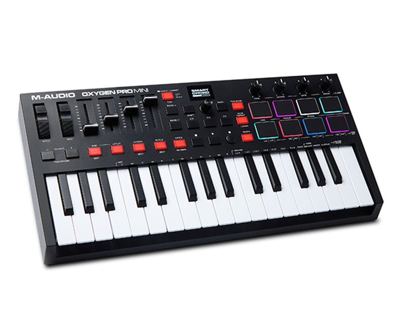 M-Audio Oxygen Pro Mini Portable MIDI Keyboard Smart Chord Arpeggiator OLED Screen - Image 2