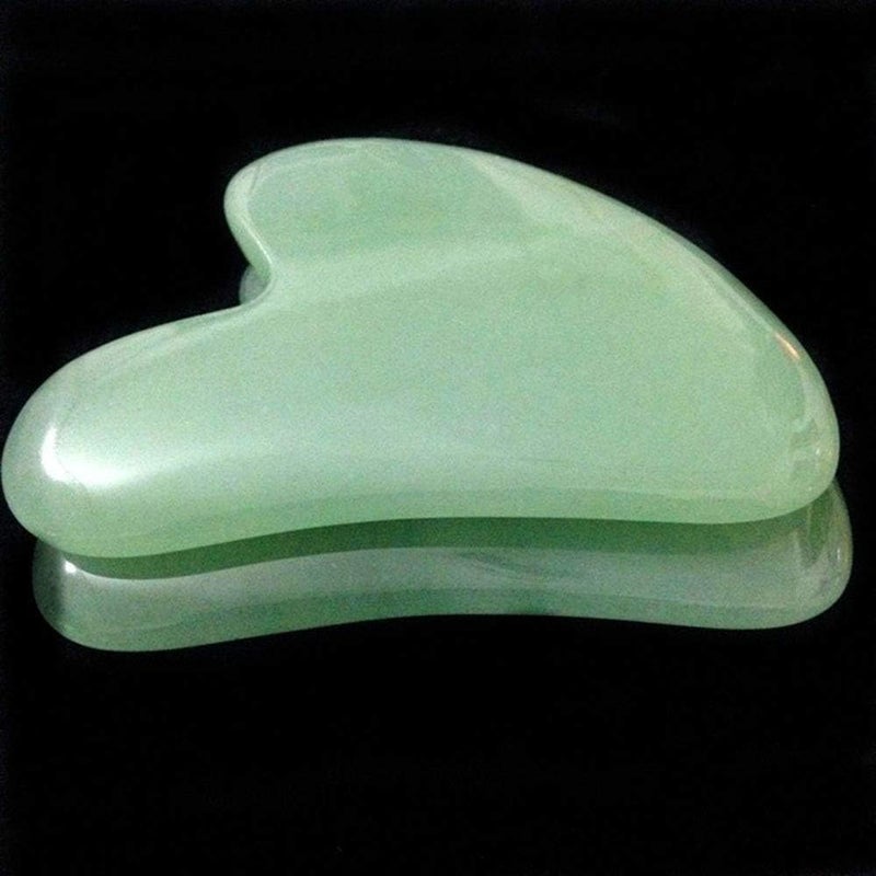 ONWON Aventurine Gua Sha Scraping Massage Board Tool Natural Jade Stone Guasha Board for Face Body Skin Caring Spa Therapy Trigger Point Treatment Soft Tissue Mobilization Tool - Image 3