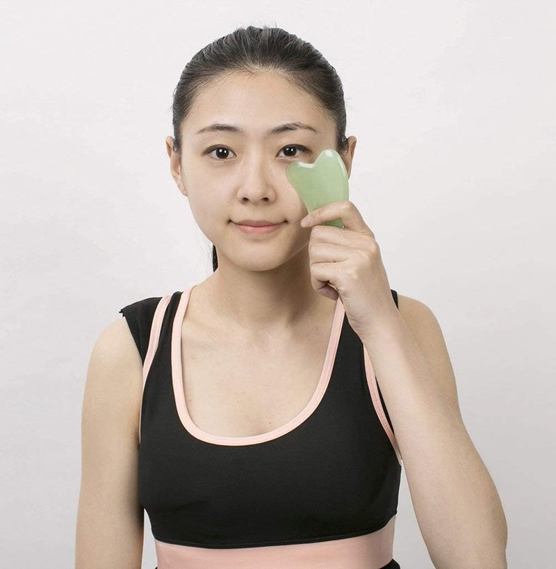 ONWON Aventurine Gua Sha Scraping Massage Board Tool Natural Jade Stone Guasha Board for Face Body Skin Caring Spa Therapy Trigger Point Treatment Soft Tissue Mobilization Tool - Image 5