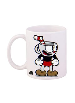 RKN Cuphead Video Game Printed Mug White/Black/Red 12ounce 