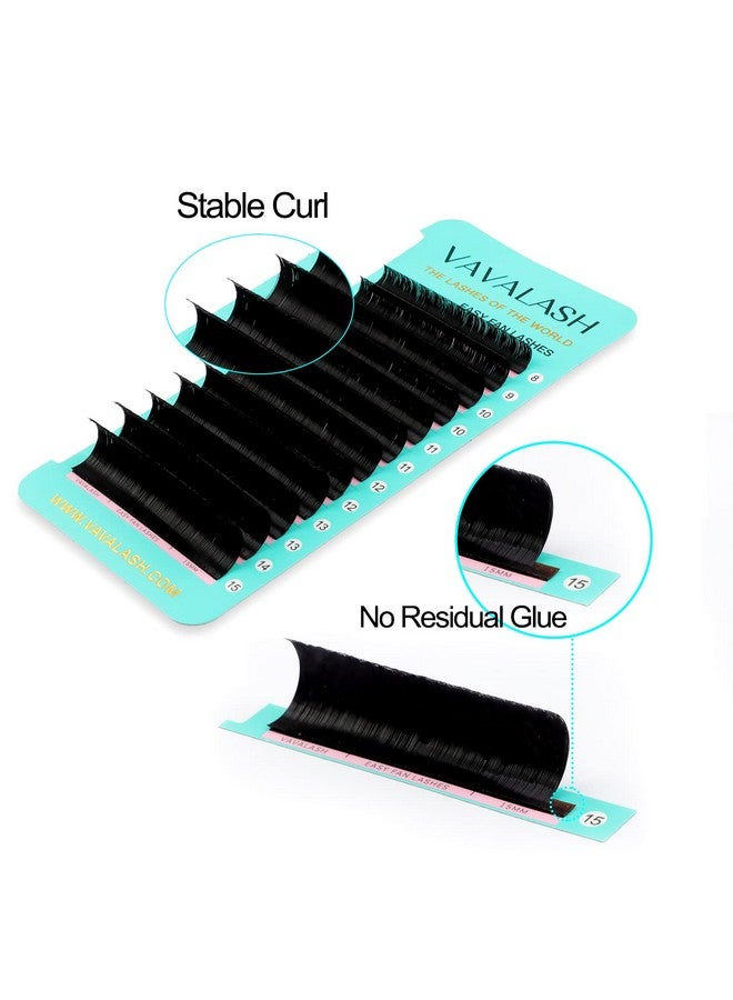 VAVALASH Eyelash Extension Supplies C Curl 0.07 Rapid Volume Lash Extensions Easy Fan 3D 4D 5D 6D 7D 10D Automatic Blooming Flower Lashes Self Fanning Lashes Russian Volume Individual Lashes （C0.0712Mm） - Image 4