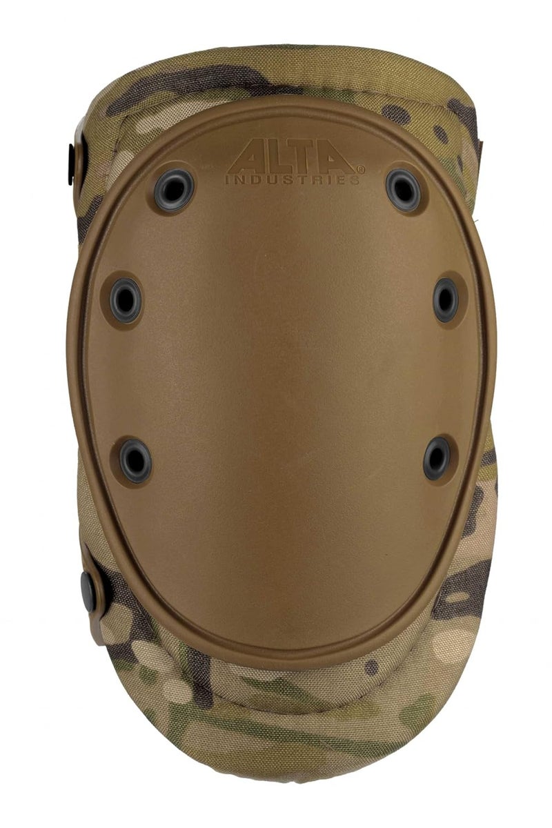 Alta 50453.16 AltaFLEX Gel Insert Heavy Duty Knee Protector Pad, MultiCAM Cordura Nylon Fabric, AltaLOK Fastening, Flexible Cap, Long, Coyote - Image 1