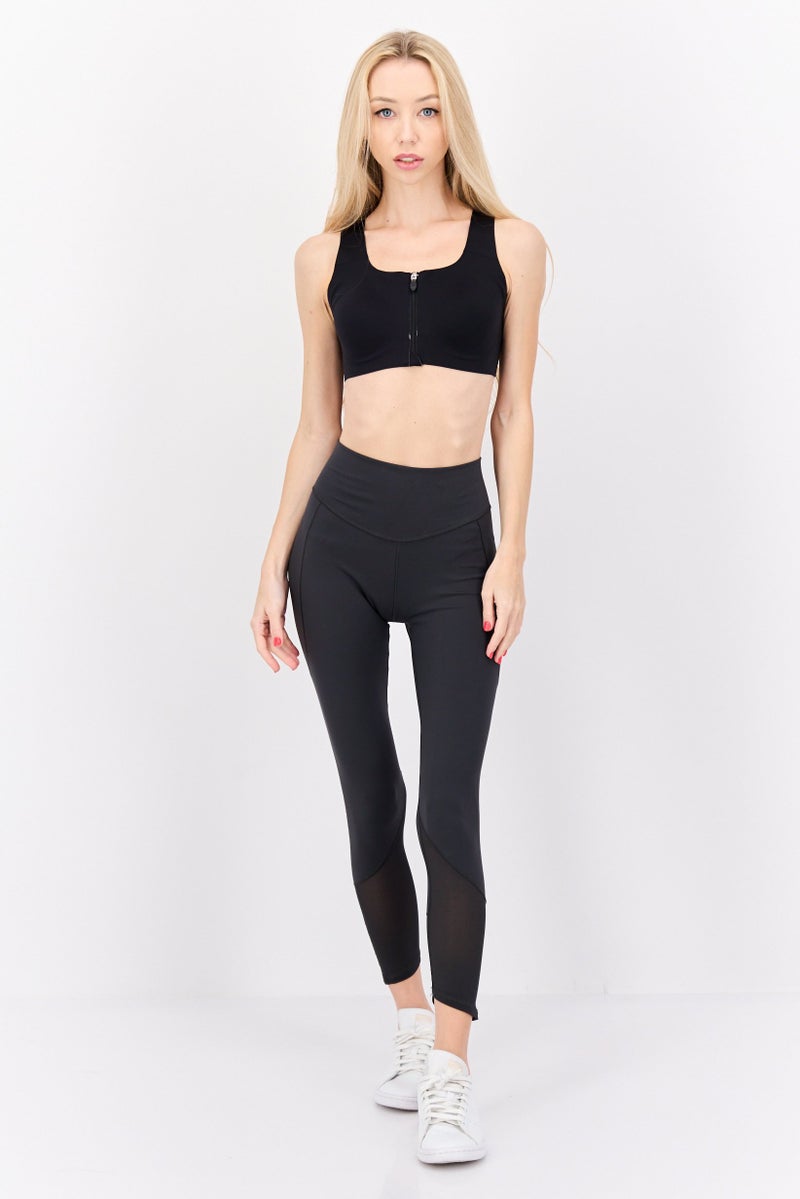 Brooks سوتيان رياضي للنساء مزود ببطانة خفيفة، أسود - Image 4