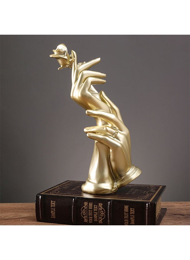 Gold Modern Resin Sculptures, Home Decor Resin Statues, Abstract Art Desktop Figure, Elegant Desk Display Crafts, Home Shelf Ornaments, Statue Art Décor Gifts, Home Decoration Items, Home Decor Accents for Office, Bookshelf, TV Stand, Table, Desk, Living Room - Image 2