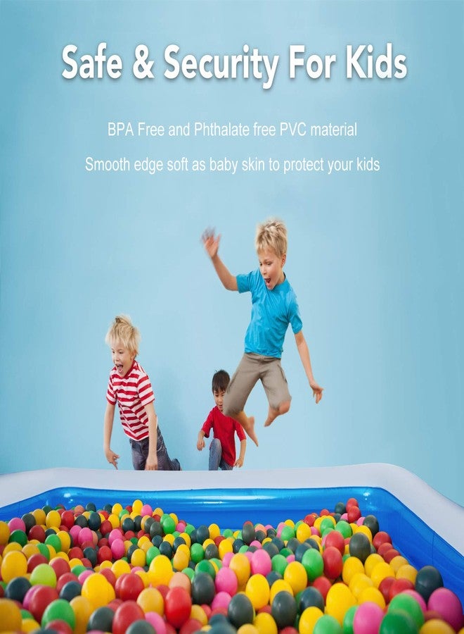 CHICLIST Inflatable Swimming Pool 103" X69" X20" Full-Sized Lounge Pool for Kiddie, Adults, Easy Set Family for Backyard Summer Water Party Outdoor Kiddie Pools - Image 5