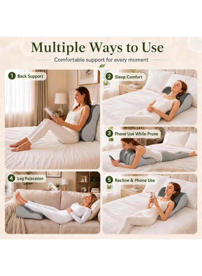 Samira Multipurpose Leg Elevation Pillow Lumbar Pillow Sleeping Pillow Portable Cushion Body Pillow For Sleeping Leg Elevation Bed Sofa Travel Camping - Image 4