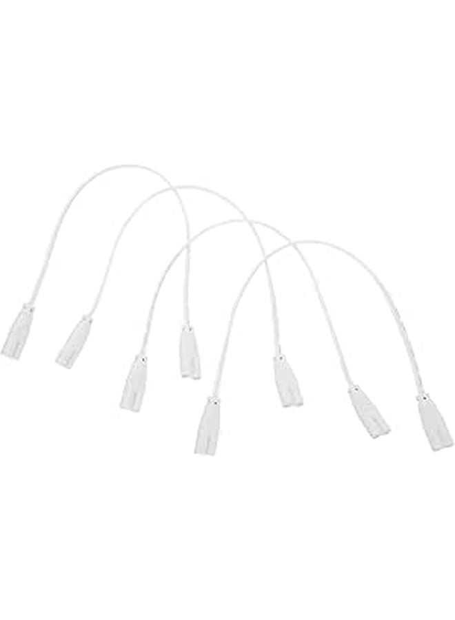 4 قطع من حبال تمديد إضاءة الأنابيب LED البيضاء للتثبيت السريع - Image 1