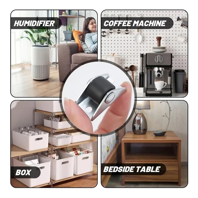 Universal Swivel Casters 10Pcs 2 Inch Furniture Wheels Silent Rotation Pulley - Image 3