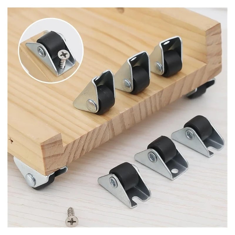 Universal Swivel Casters 10Pcs 2 Inch Furniture Wheels Silent Rotation Pulley - Image 4