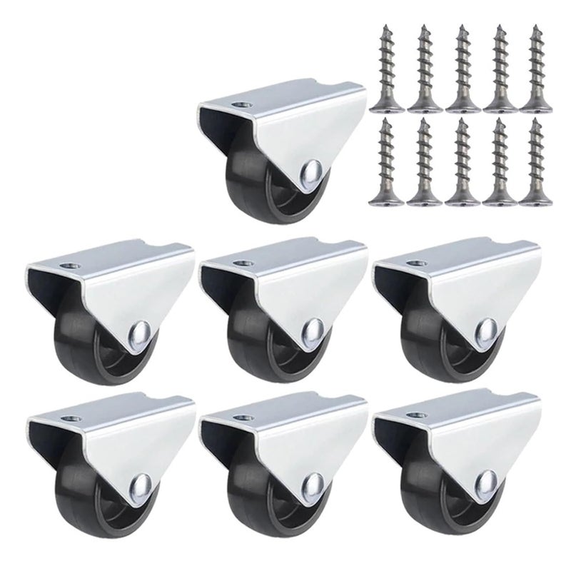 Universal Swivel Casters 10Pcs 2 Inch Furniture Wheels Silent Rotation Pulley - Image 1
