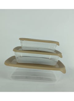max plast Max Plast 3-piece refrigerator container set made of healthy plastic  - Image 3