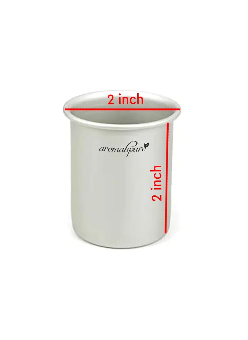 aromahpure - Aromahpure Alumnium Candle Making Moulds | 2 * 2 inches | Set of 1 | Re-Useable Moulds |Cylindrical Candles Moulds | Festival Decorations and Other Occasions - Image 1