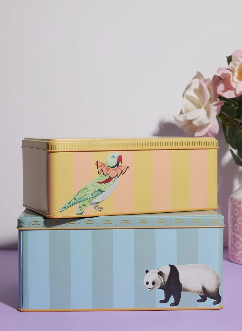 YVONNE ELLEN Yvonne Ellen Set Of 2 Rectangular Tins