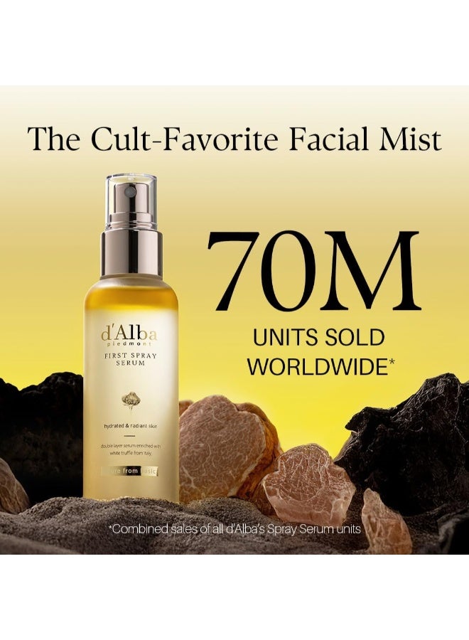 d'Alba Italian White Truffle First Spray Serum, Hydrating Face Moisturizer, Glow Serum for Radiant Skin, Non Comedogenic, All In One Mist, Vegan & Desert-Adapted 50ml - Image 2