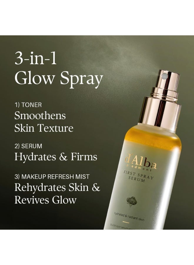 d'Alba Italian White Truffle First Spray Serum, Hydrating Face Moisturizer, Glow Serum for Radiant Skin, Non Comedogenic, All In One Mist, Vegan & Desert-Adapted 50ml - Image 5