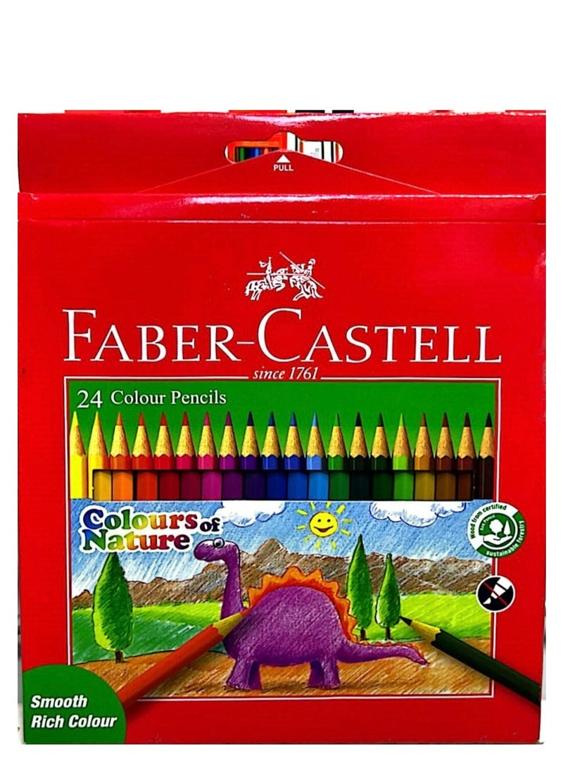 FABER-CASTELL 24-Pieces Colour Pencils Multicolour - Image 1