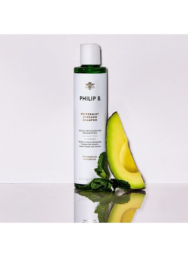 PHILIP B . Peppermint Avocado Shampoo 32 oz - Volumizing & Clarifying Shampoo for Dry to Oily Hair and Scalp, Non-Stripping - Image 3