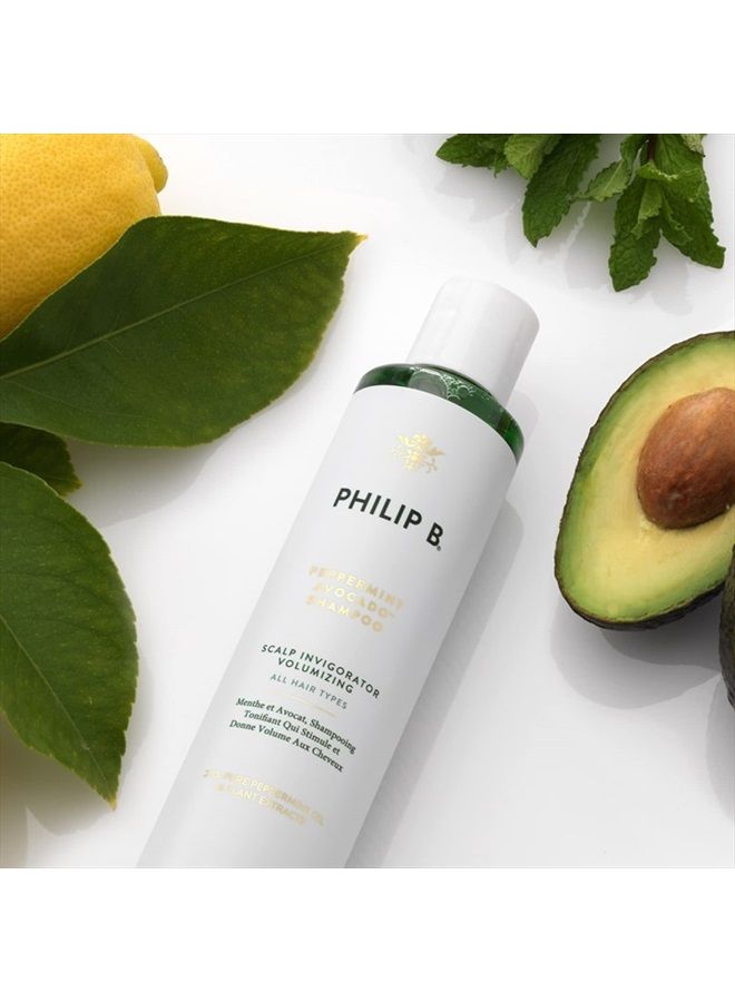 PHILIP B . Peppermint Avocado Shampoo 32 oz - Volumizing & Clarifying Shampoo for Dry to Oily Hair and Scalp, Non-Stripping - Image 5