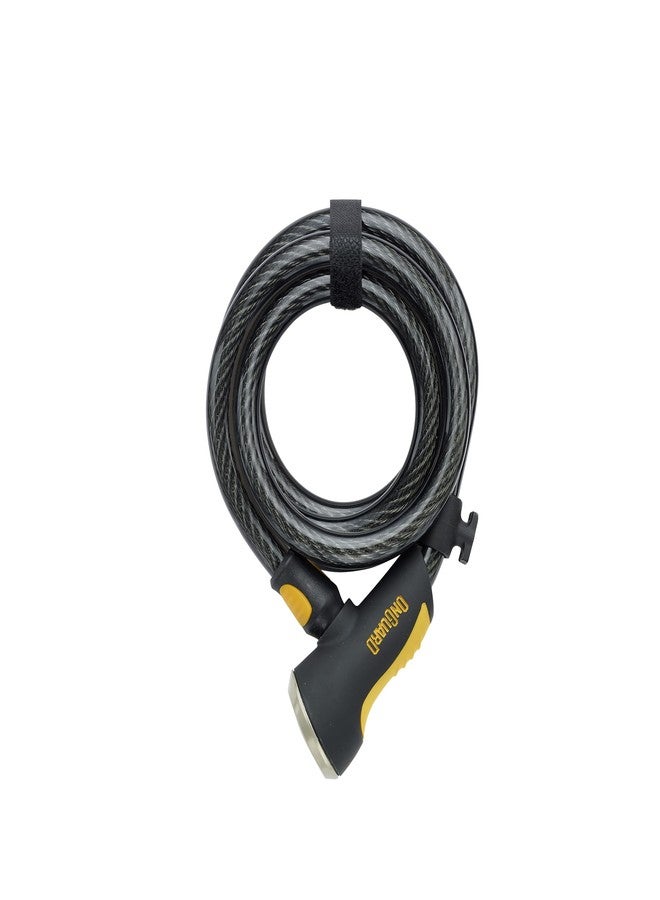 ONGUARD ONG: 8027 6' Doberman Coil 6'x15mm Cable W/X2 Lock,Black - Image 1