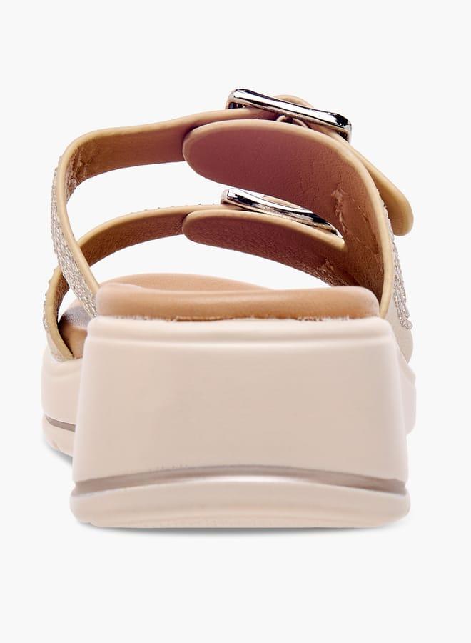 Le Confort Girls Studded Slip-On Sandals with Buckle Detail Ramadan Collection - Image 5