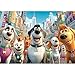 Blueforest 1000 Piece Jigsaw Puzzle for Adults Cute Cartoon Dogs in City Theme Challenging Fun Adult Puzzles for Stress Relief Home Decor 275x197 Inch - Image 2