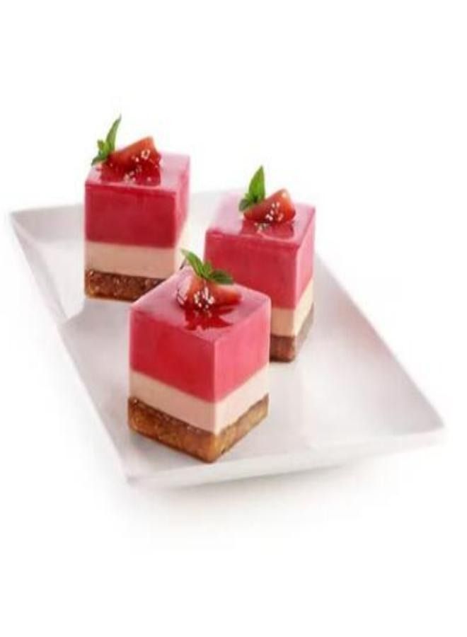 15-Cavity Classic Mini Cube Mould Rouge Brique 630ml - Image 3