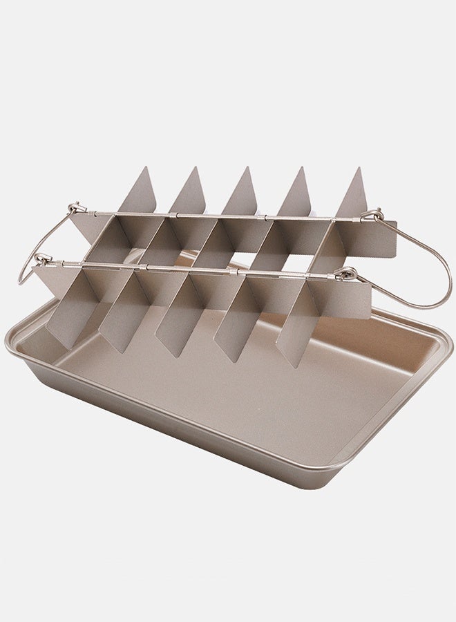 18-slot brownie baking tray with removable compartments - Image 2