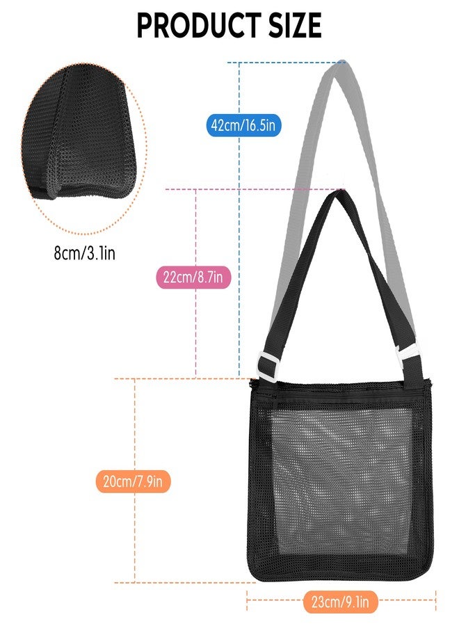 VOROLO Mesh Beach Bag for Holding Toys,Sand Towels Tote for Kids Seashell Collecting,Swimming Accessories for Boys and Girls - Image 5