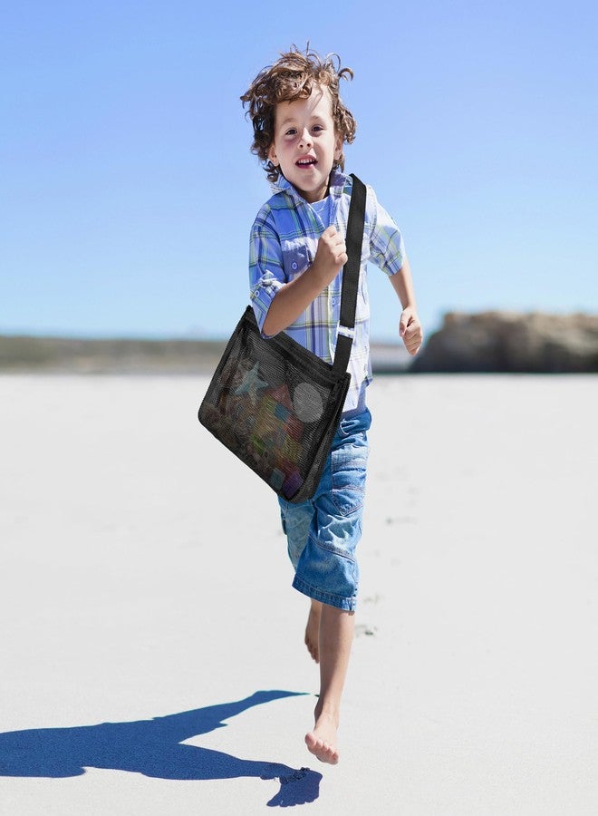 VOROLO Mesh Beach Bag for Holding Toys,Sand Towels Tote for Kids Seashell Collecting,Swimming Accessories for Boys and Girls - Image 4