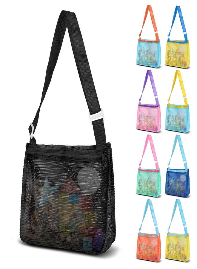 VOROLO Mesh Beach Bag for Holding Toys,Sand Towels Tote for Kids Seashell Collecting,Swimming Accessories for Boys and Girls - Image 1