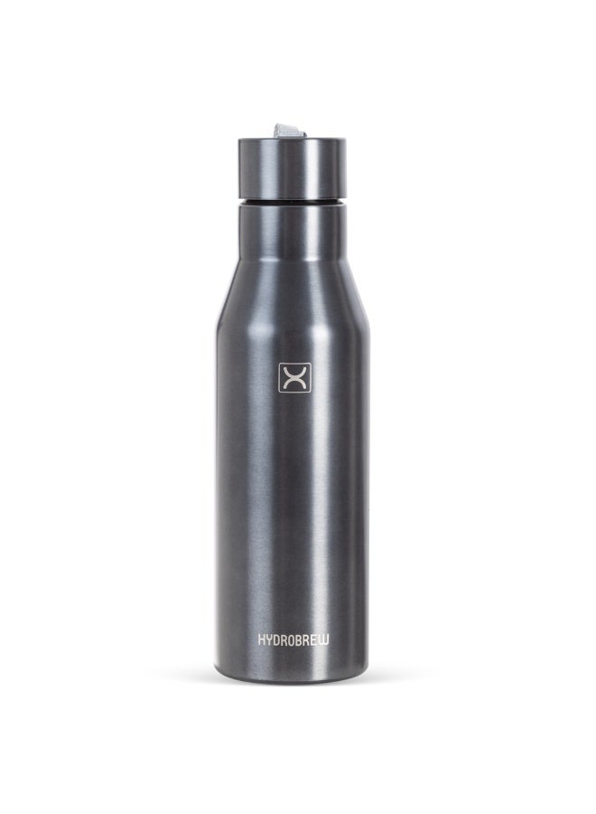 HYDROBREW زجاجة مياه هيدروبرو ستيل، 750 مل رمادي - Image 1
